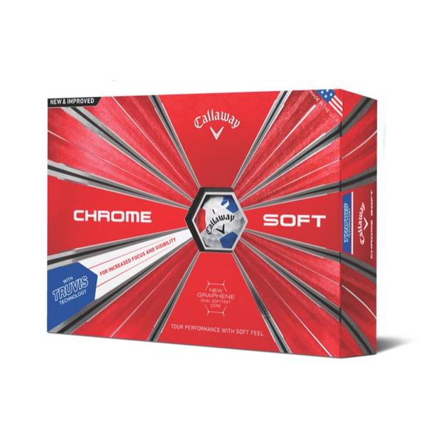 Callaway 2018 Chrome Soft Golf Balls with Truvis Technology